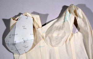 Restyling the Posterboard Bra Cup from a Muslin Mock-Up