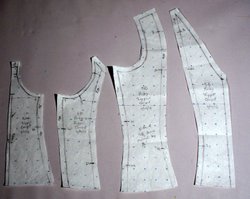 Patterns for the Main Body of the Zipper Corset