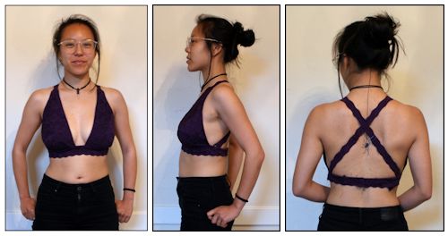 How to Make Sewing Patterns - This Bust Sling Bra was made by